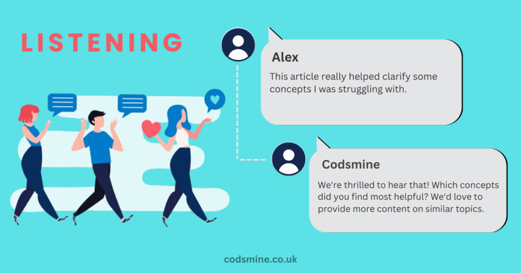 Listening and Engagement what is SMM codsmineuk codesmine